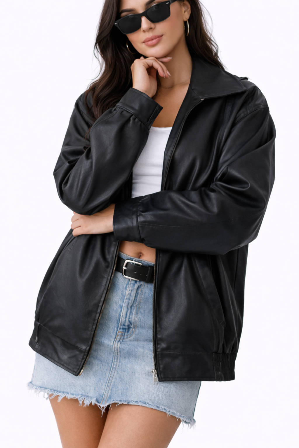Attitude Jacket – Black – Side View | Vayana Clothing