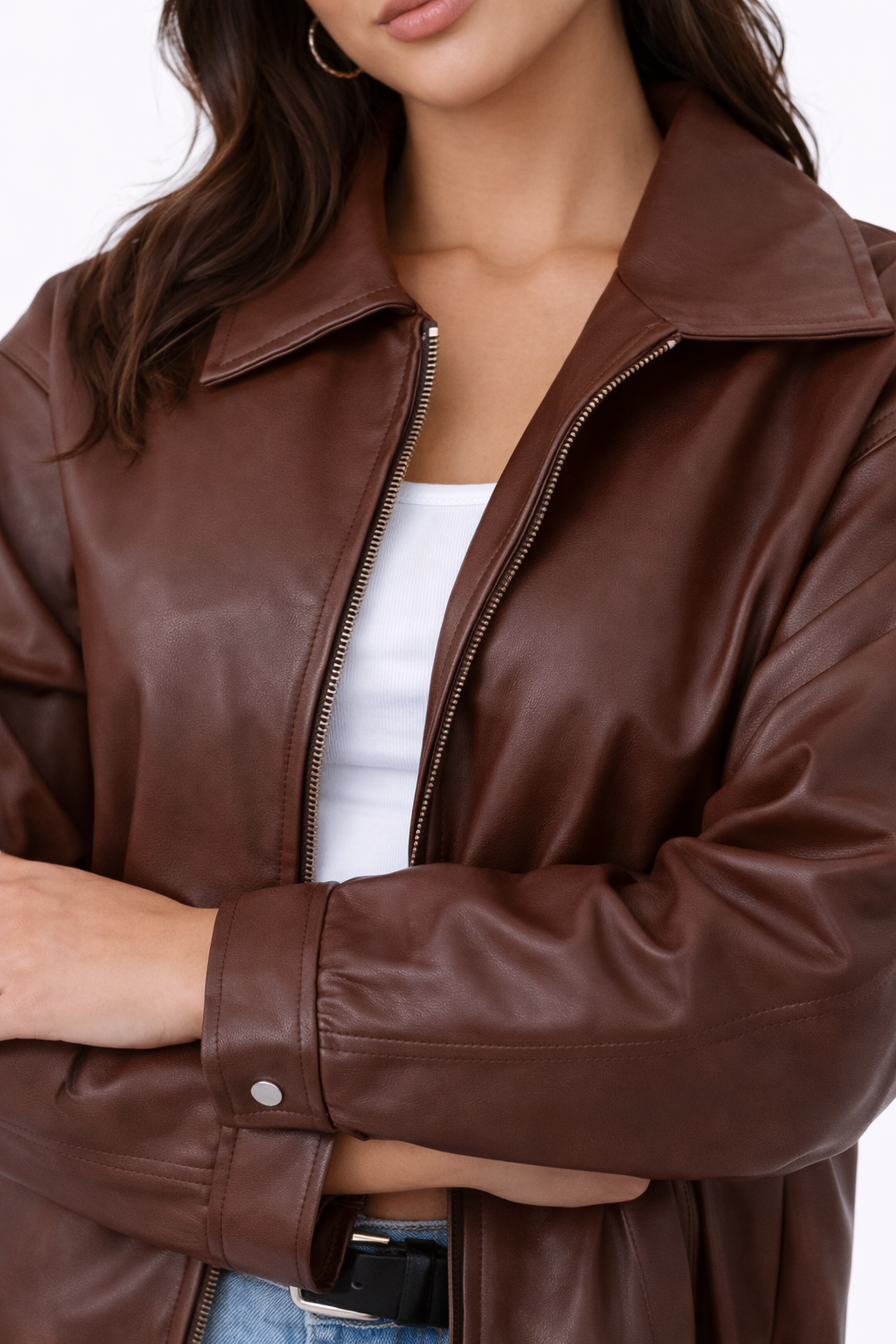 Attitude Jacket – Brown – Back View | Vayana Clothing