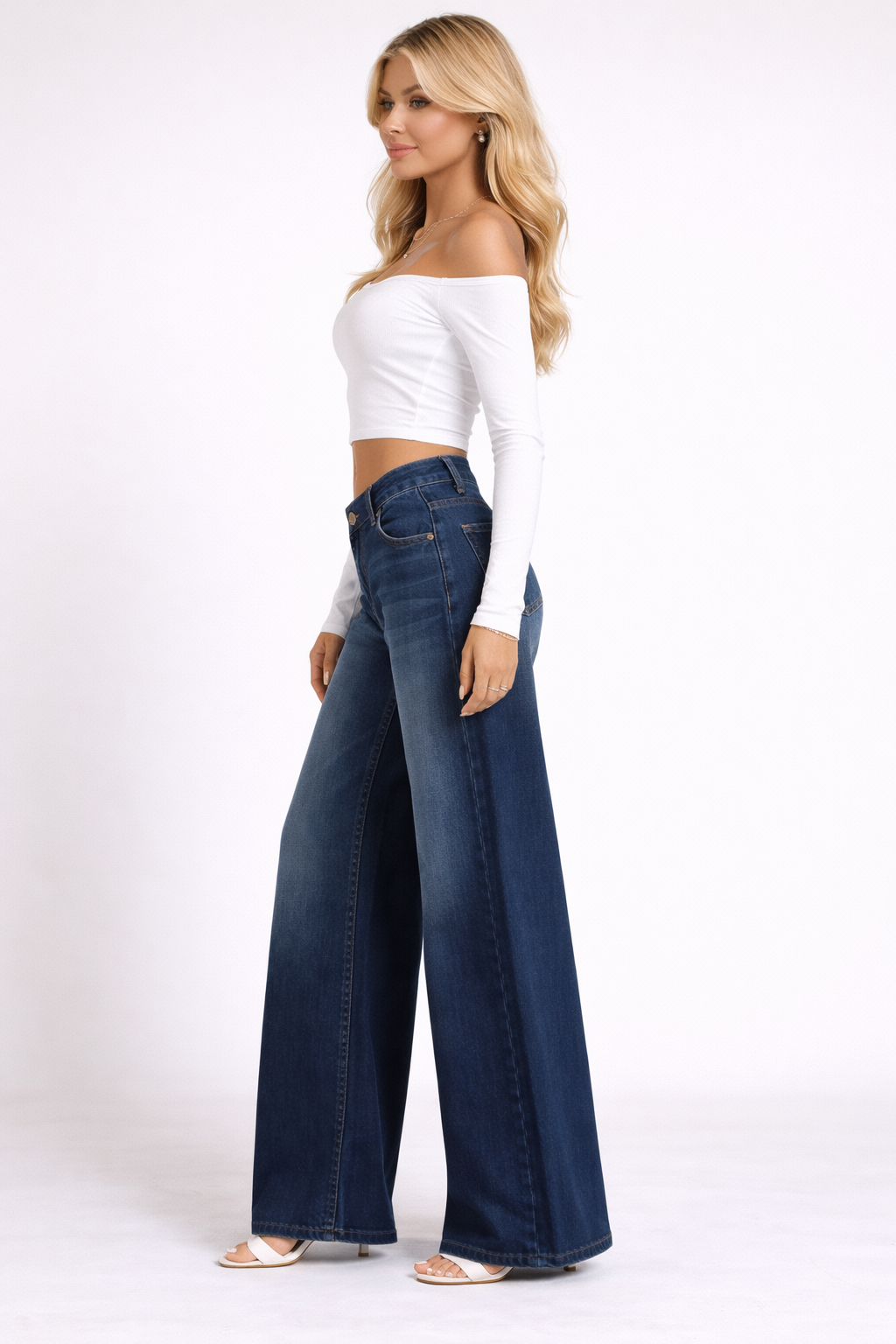 Downtown Jeans – Blue – Back View | Vayana Clothing