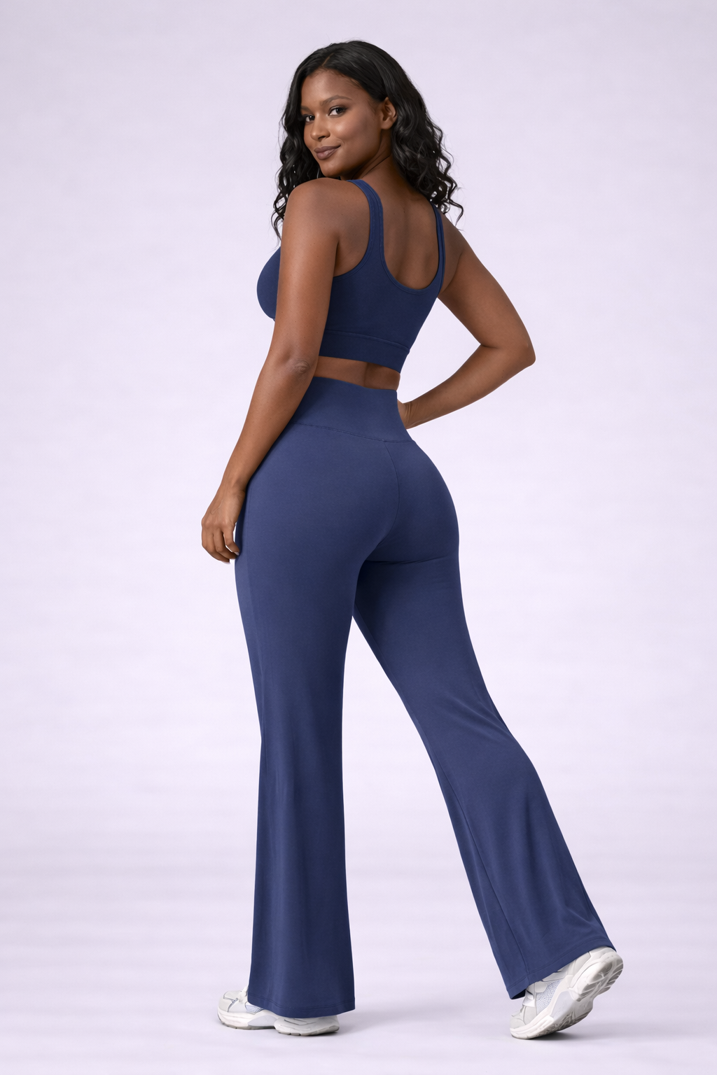 SculptFlare Pants Blue Side