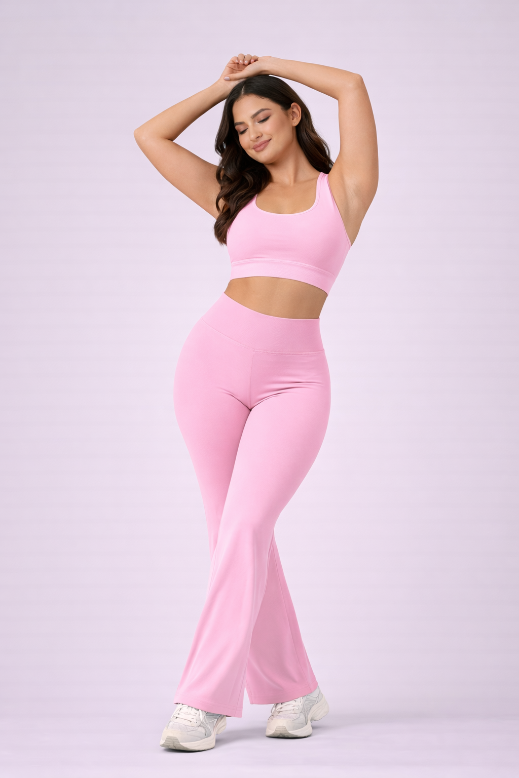 SculptFlare Pants Pink Face
