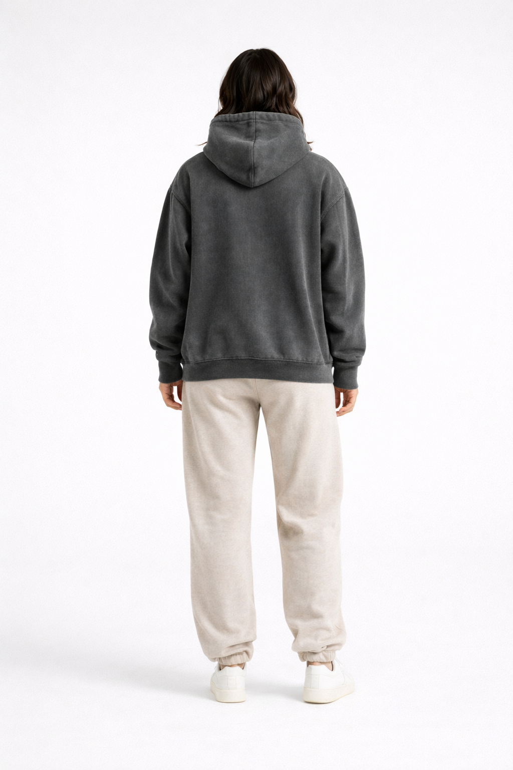 EaseLayer Hoodie – Grey – Side View | Vayana Clothing