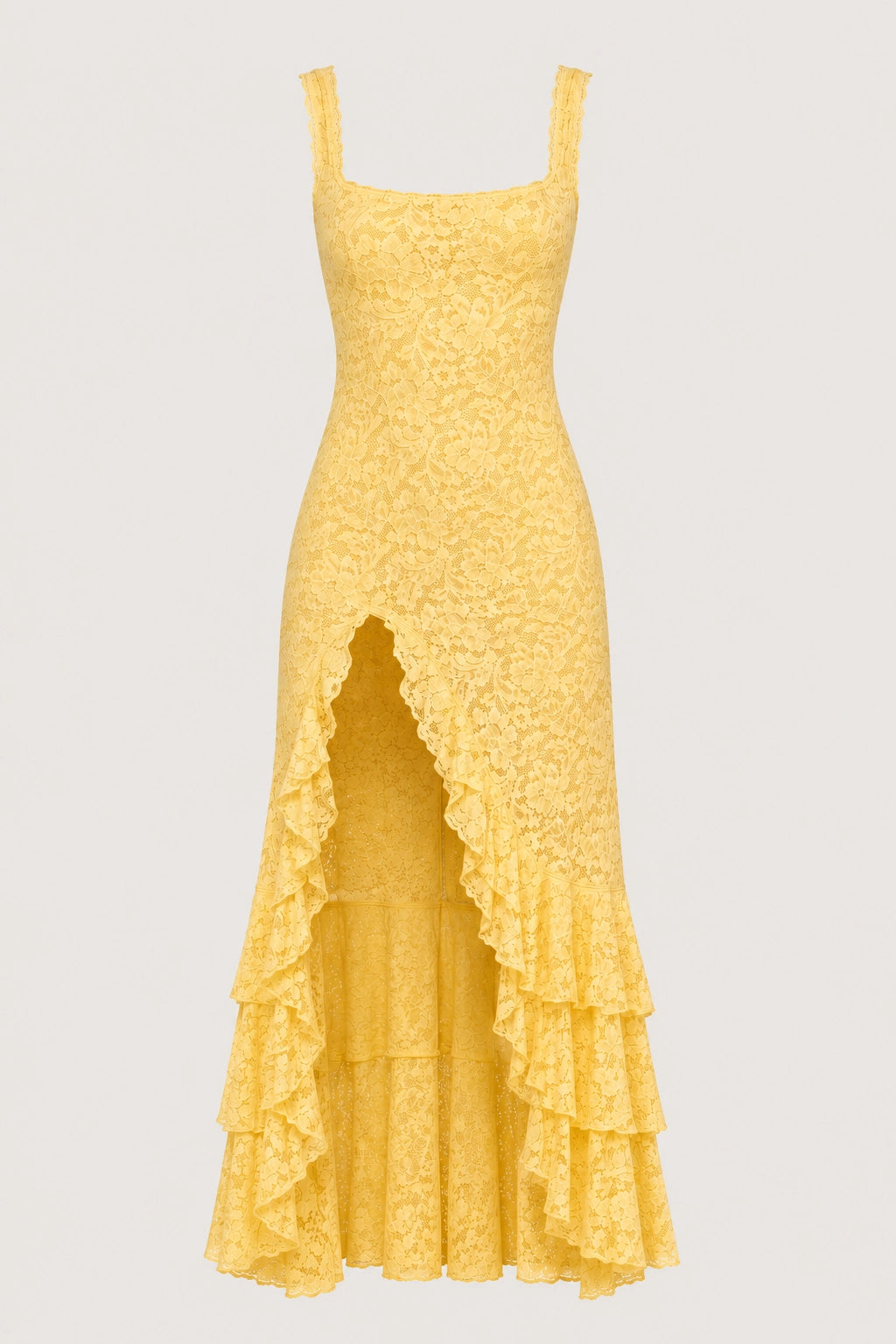 Flora Dress – Yellow – Detail View | Vayana Clothing