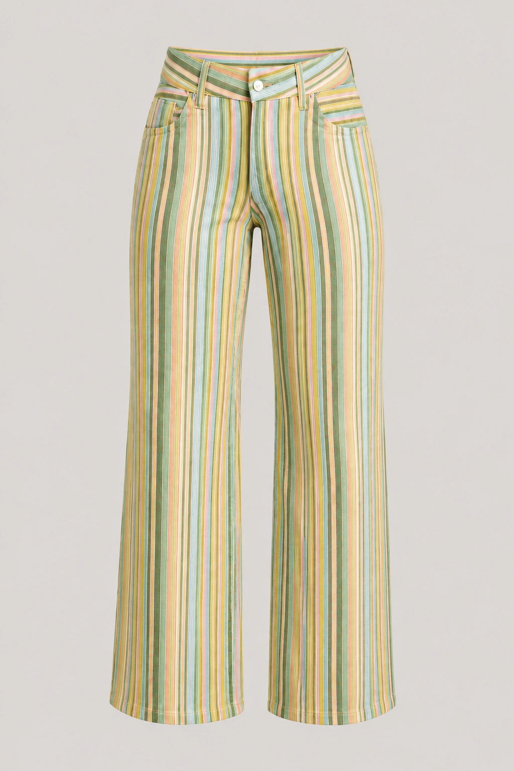 Riviera Jeans – Multicolour Striped Wide Leg Jeans | Vayana Clothing