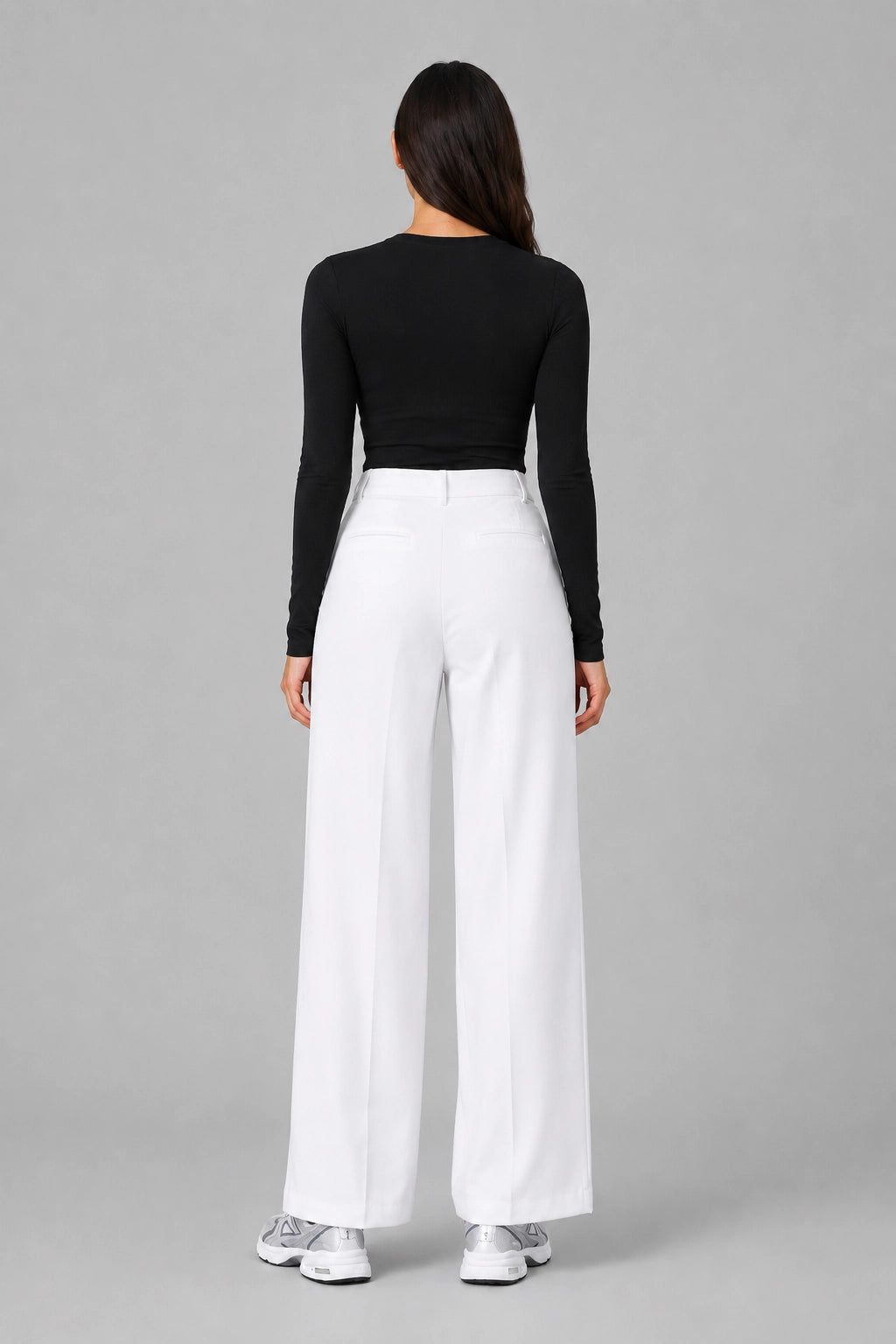 Studio Pants – Elegant Fluid Flared Trousers High Waist | Vayana Clothing