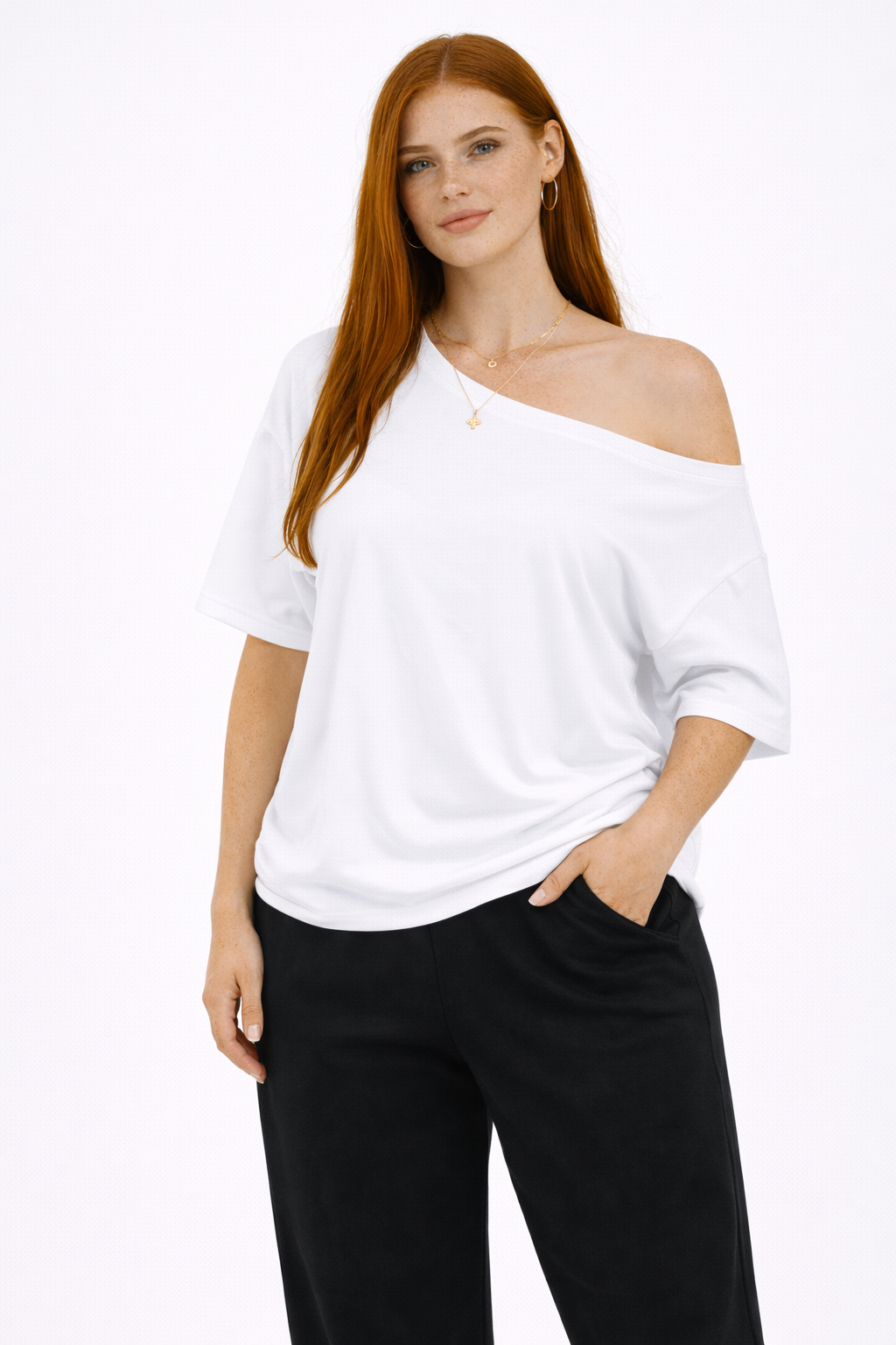 Riviera Top – Black – Side View | Vayana Clothing