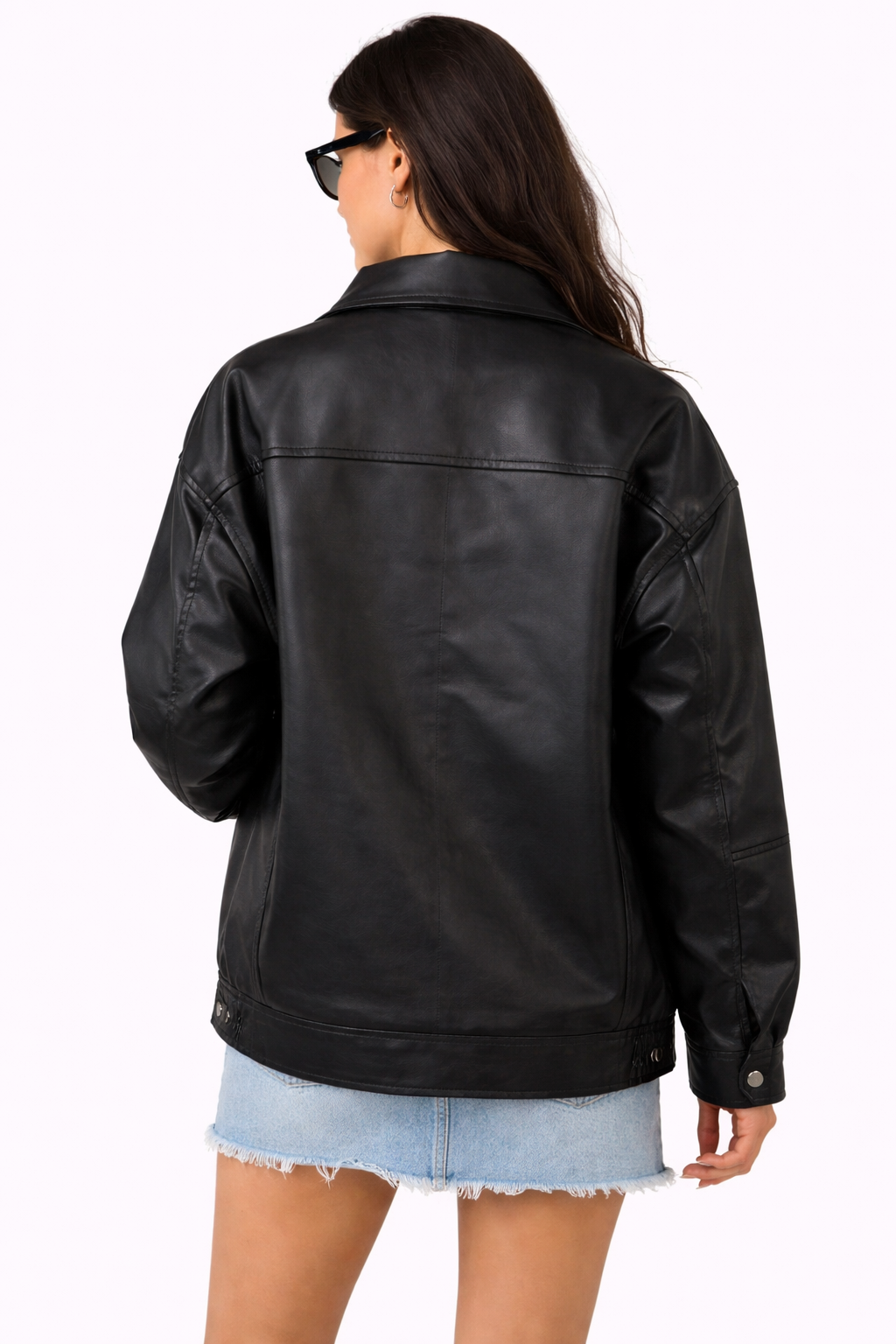 Attitude Jacket – Black – Back View | Vayana Clothing