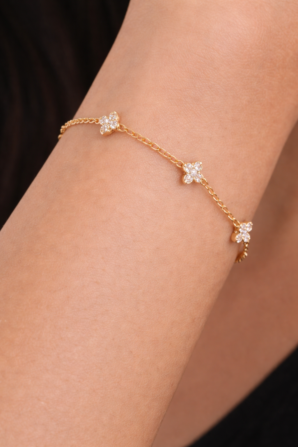 The Vayana Bracelet – Gold – Front View | Vayana Clothing