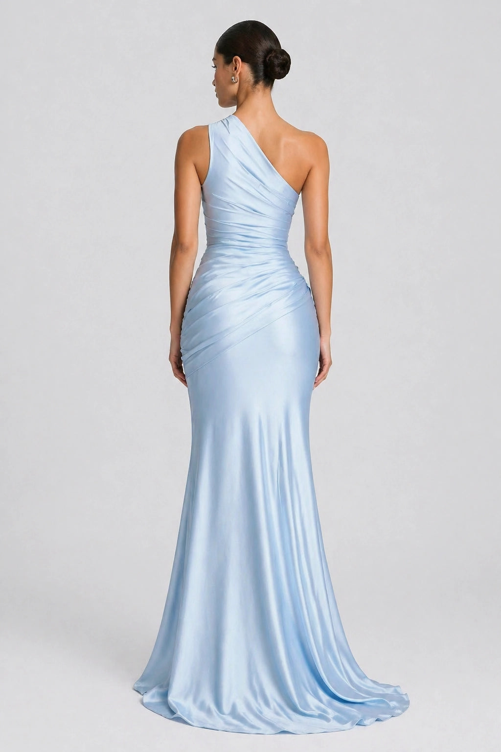 Azure Dress – Blue – Back View | Vayana Clothing