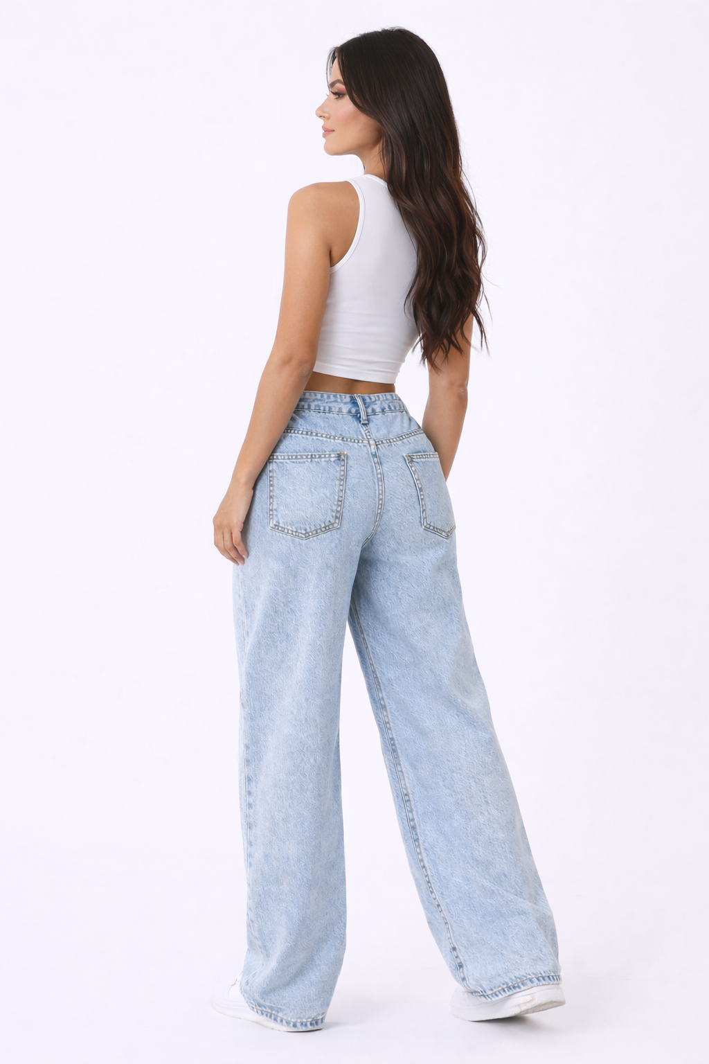 Skyline Jeans – Blue – Detail View | Vayana Clothing