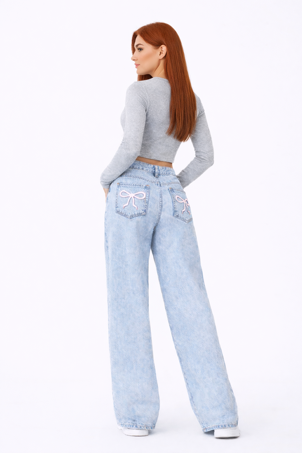 Cherry Jeans – Blue – Detail View | Vayana Clothing