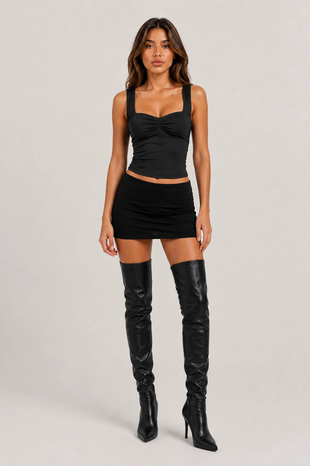 Cleo Top – Ruched Sweetheart Crop Top Women | Vayana Clothing