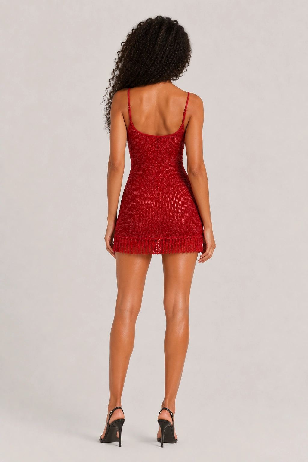 Ember Dress – Red – Back View | Vayana Clothing