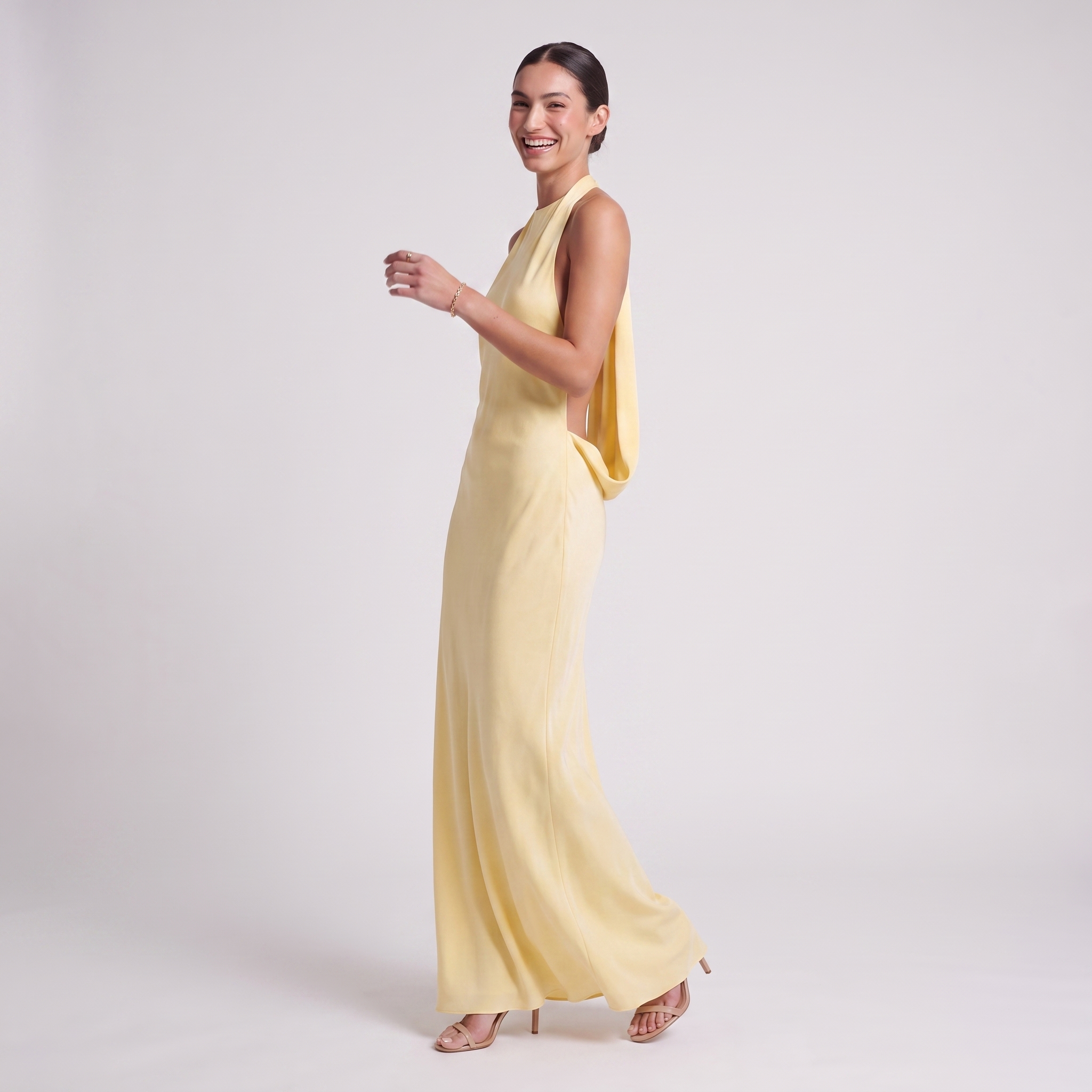 Elena Dress – High Neck Maxi Dress | Vayana Clothing
