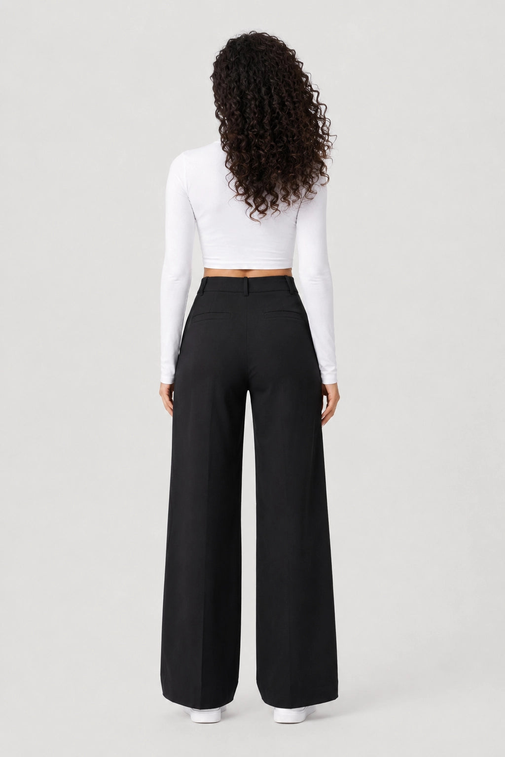 Studio Pants – Elegant Fluid Flared Trousers High Waist | Vayana Clothing