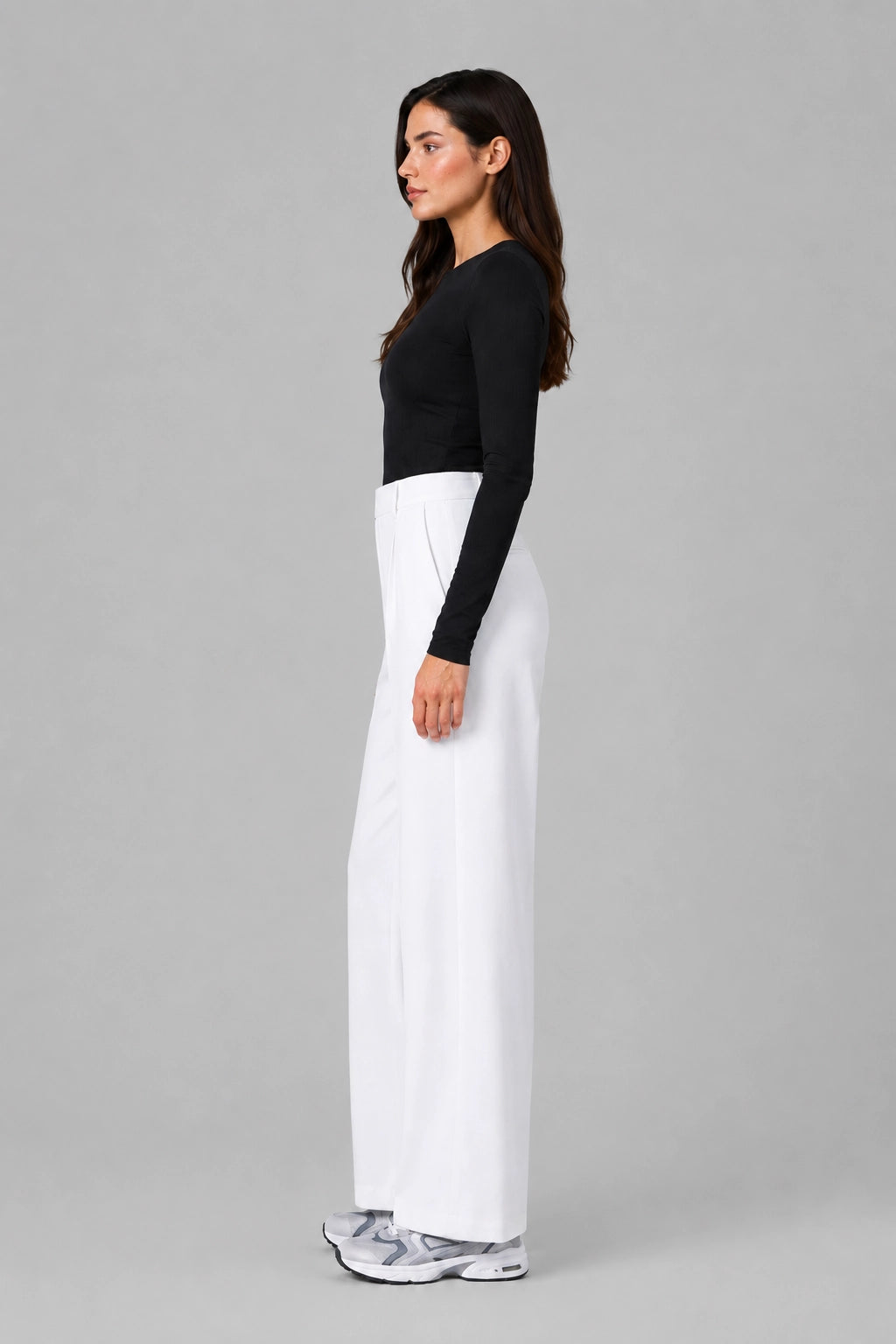 Studio Pants – Elegant Fluid Flared Trousers High Waist | Vayana Clothing