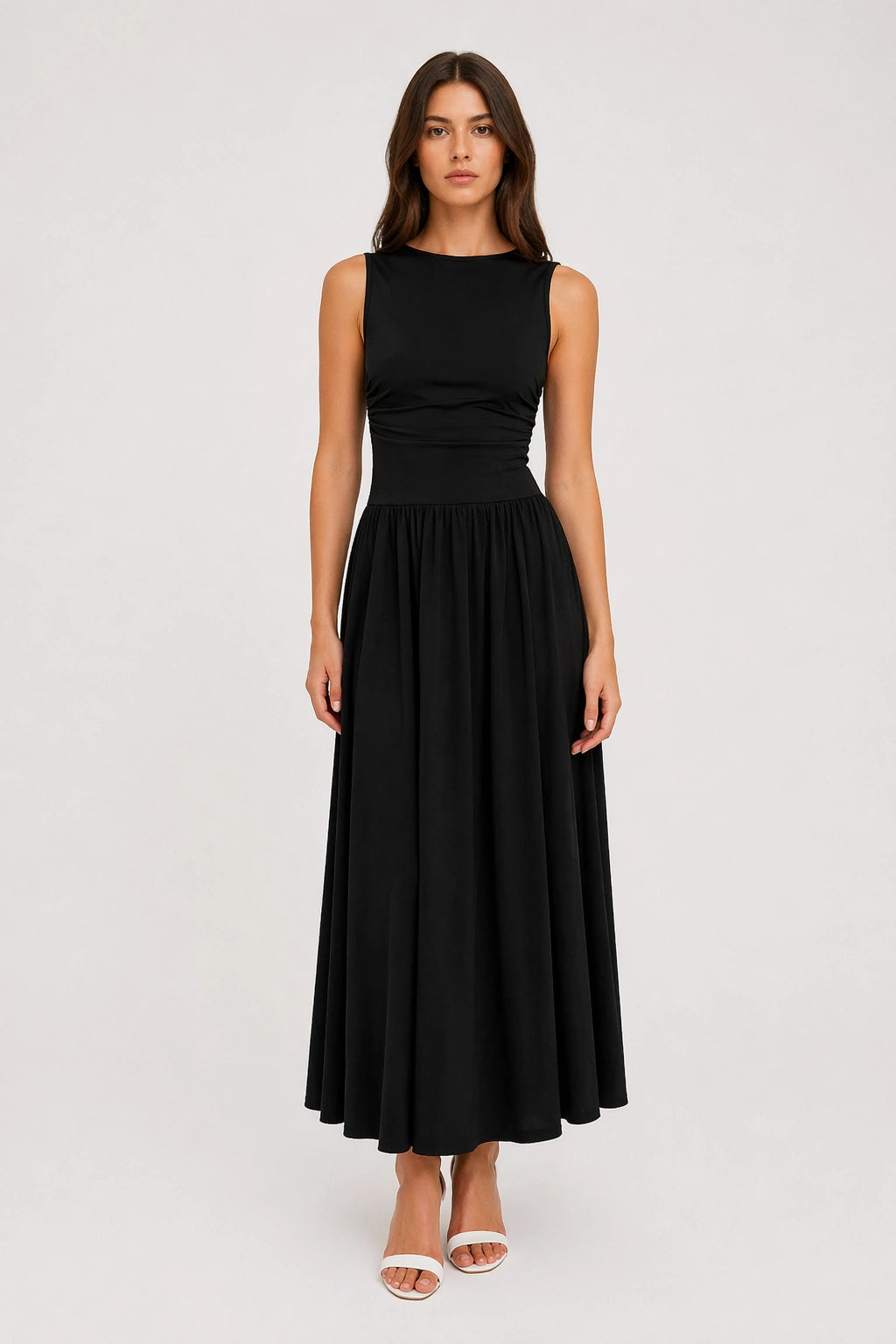 Velouria Dress – Elegant Sleeveless Fitted Maxi Dress | Vayana Clothing