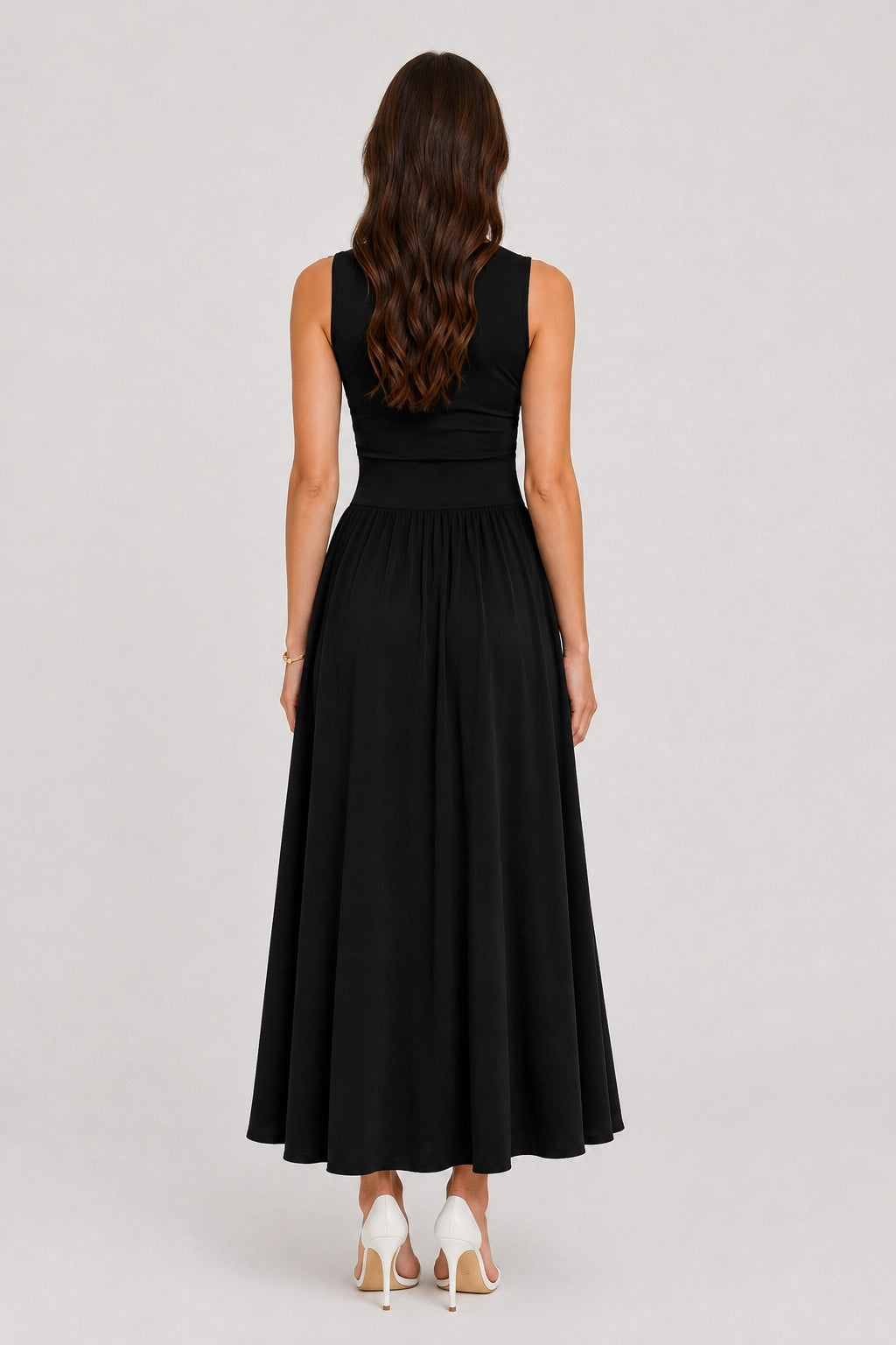 Velouria Dress – Elegant Sleeveless Fitted Maxi Dress | Vayana Clothing